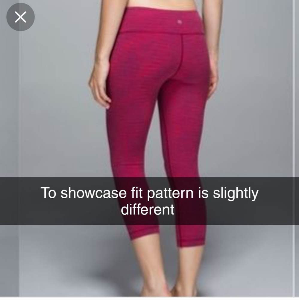 Lululemon wunder under crop textured
